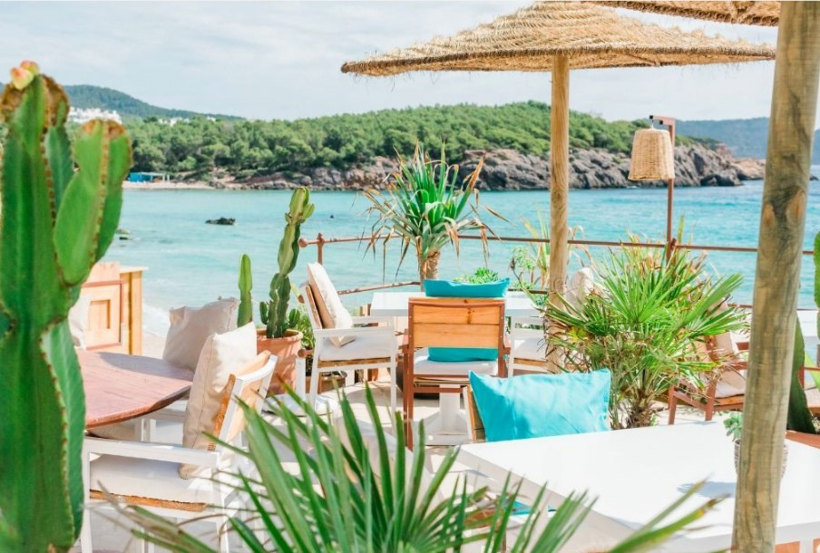 Ibiza beach restaurant